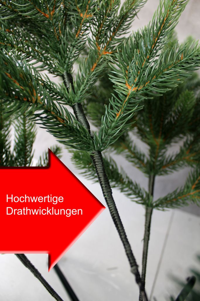 Knstlicher Weihnachtsbaum Premium voll Spritzguss 150 cm
