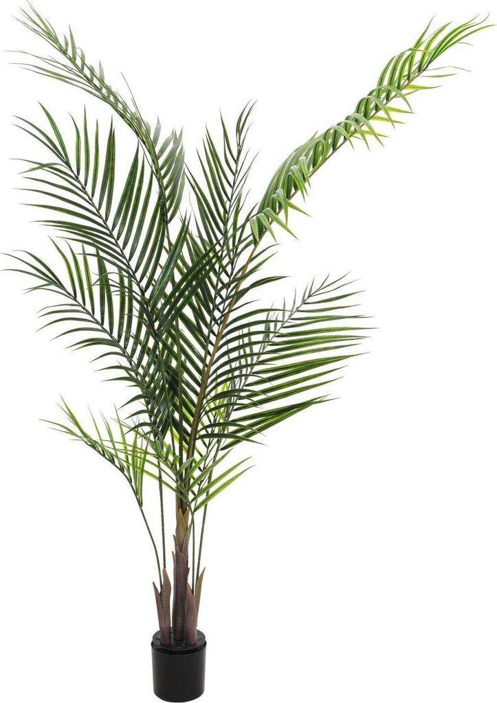 artplants.de Deko Großblatt Arecapalme, 165cm, wetterfest - Kunstpalme - Künstliche Areca Palme