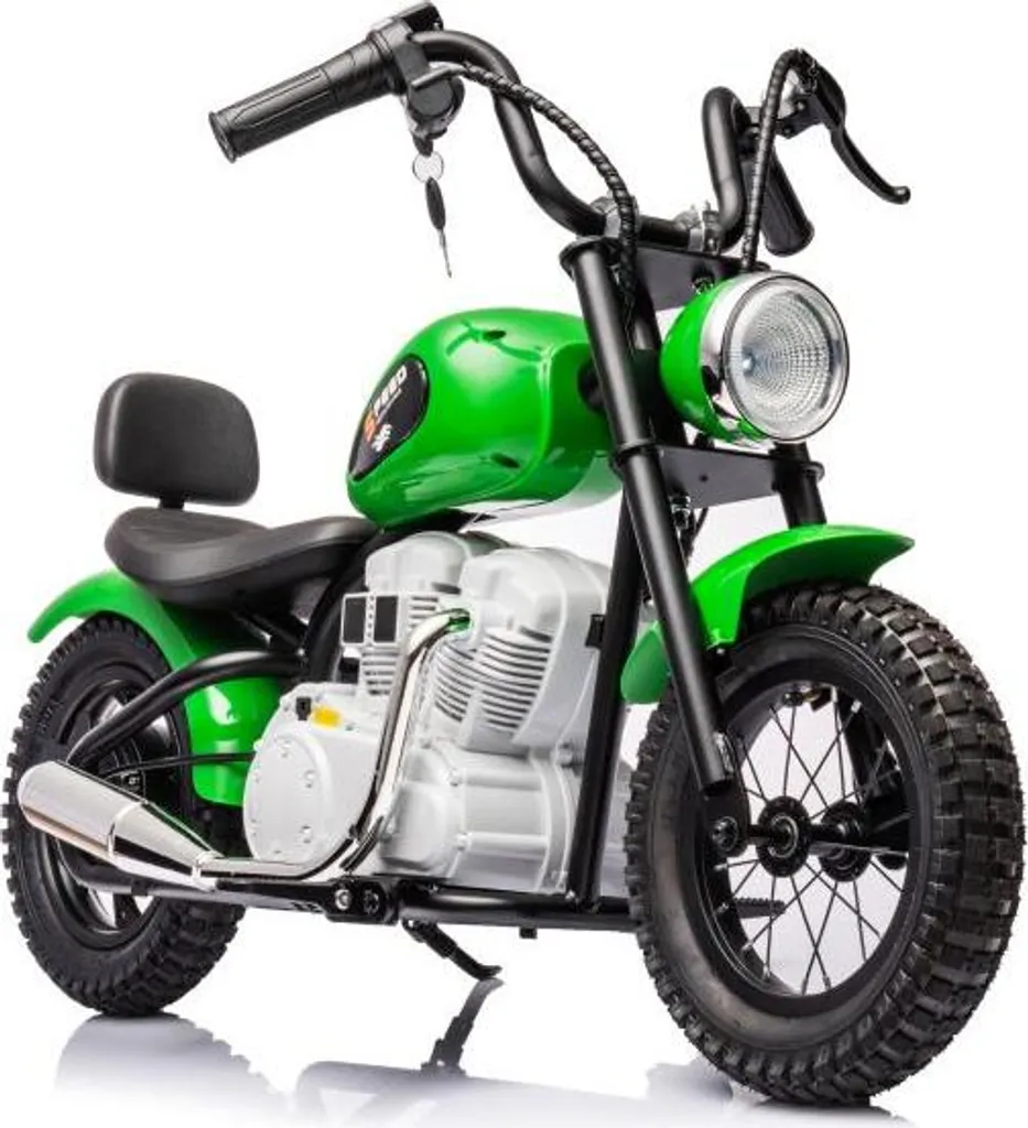 Moto électrique 36V enfant A9902 Vert idéale pour jeux de plein air