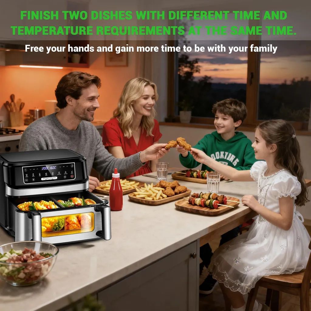 Airfryer 2000W avec Fenêtre de Visualisation et 8 Modes de Cuisson Rapide - 4