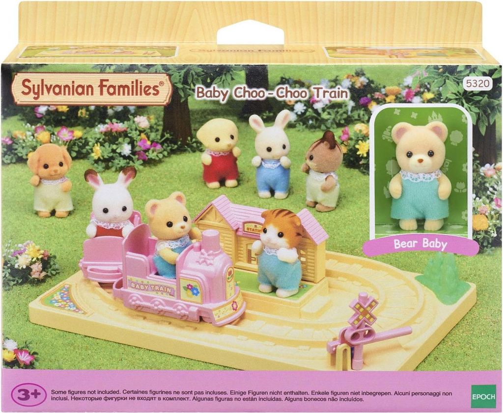 Sylvanian Families Baby Abenteuer Zug, Spielset, Figur, Immagine del prodotto 