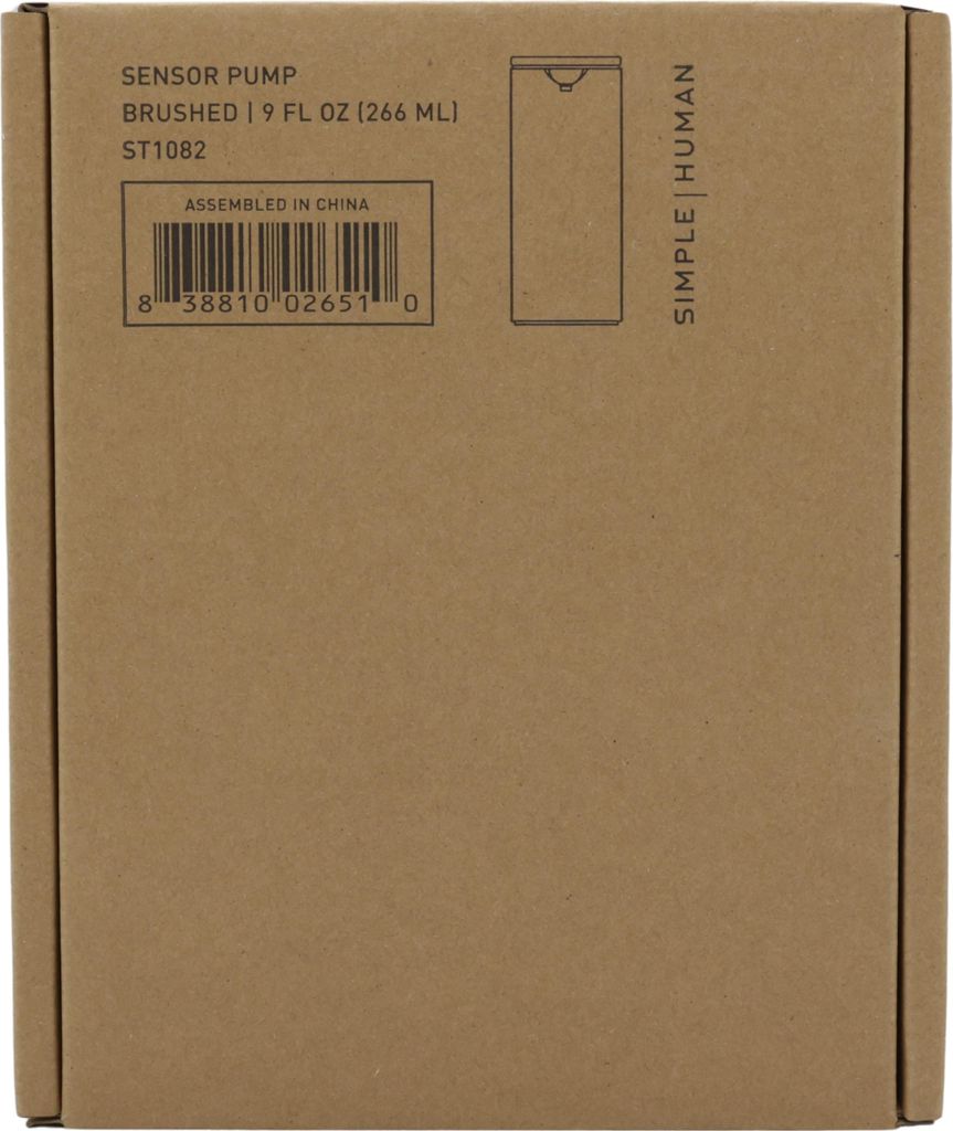 simplehuman Sensorspender Wiederaufladbar 266 ml, edelstahl