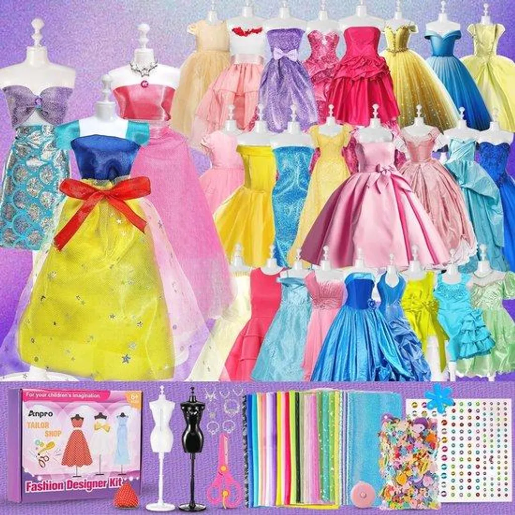Jeu de design de mode créatif 650 accessoires avec mannequins de couture