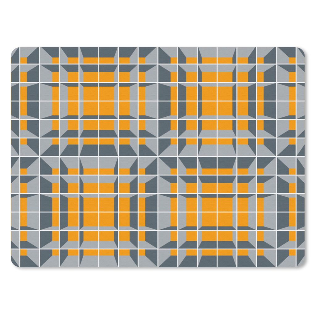 MuchoWow Mauspad Mousepad Würfel - Muster - 3D 40x30 cm - Mousepads - Maus Mat - Pad - Mausunterlage - Anti Rutsch