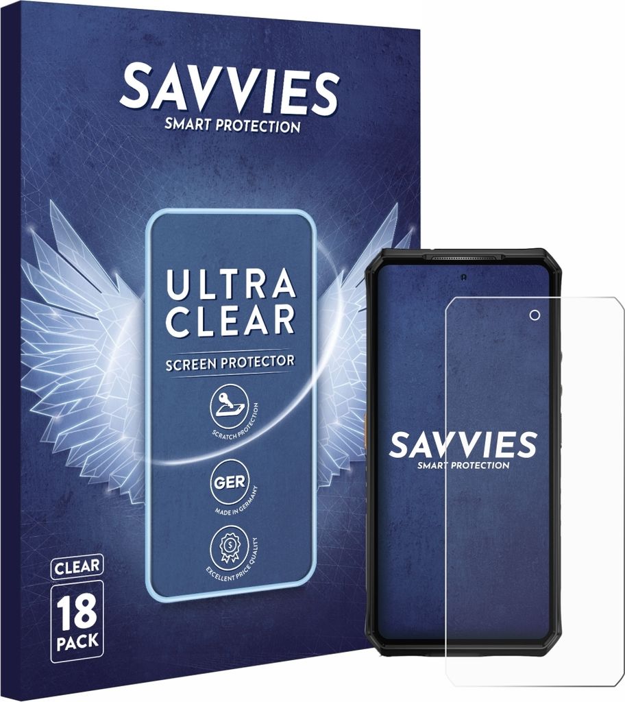 18x Für Ulefone Armor 28 Pro Schutzfolie Savvies Displayschutz Display Schutz Folie Klar Transparent