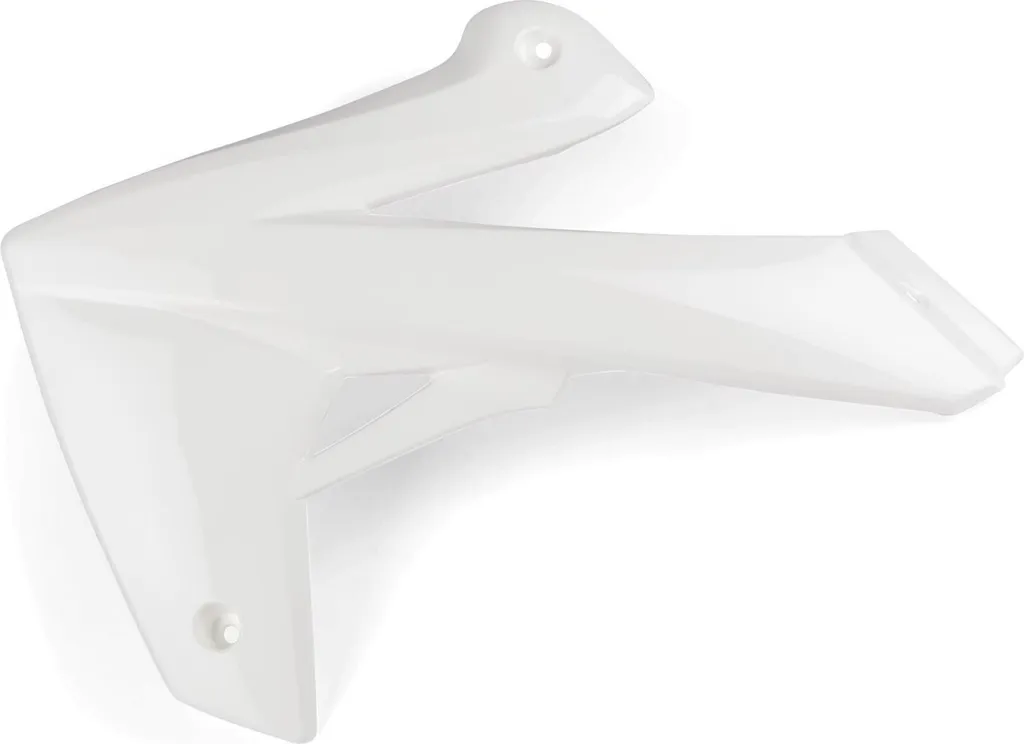 Cache radiateur gauche Str8 blanc en plastique ABS pour Rieju MRT