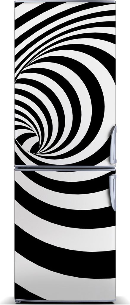 Tulup Kühlschrankdekoration - Magnetmatte - 70 cm x 190 cm - Magnet auf dem Kühlschrank - Spiralstreifen