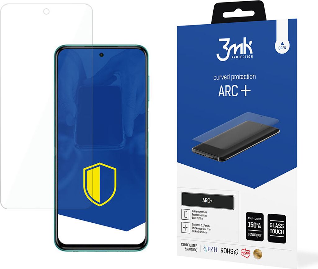 3mk Display Schutzfolie ARC+ für Xiaomi Redmi Note 9 Pro Max 0,17mm Self-Heal