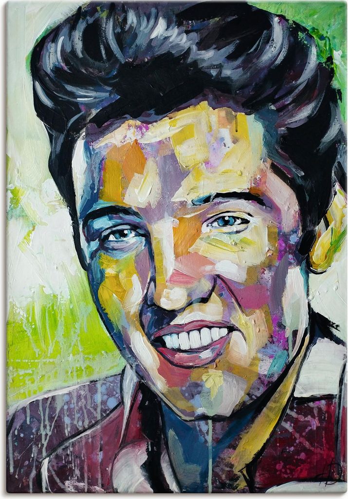 ARTland Leinwandbild Elvis Zeitlose Melodie Größe: 70x100 cm
