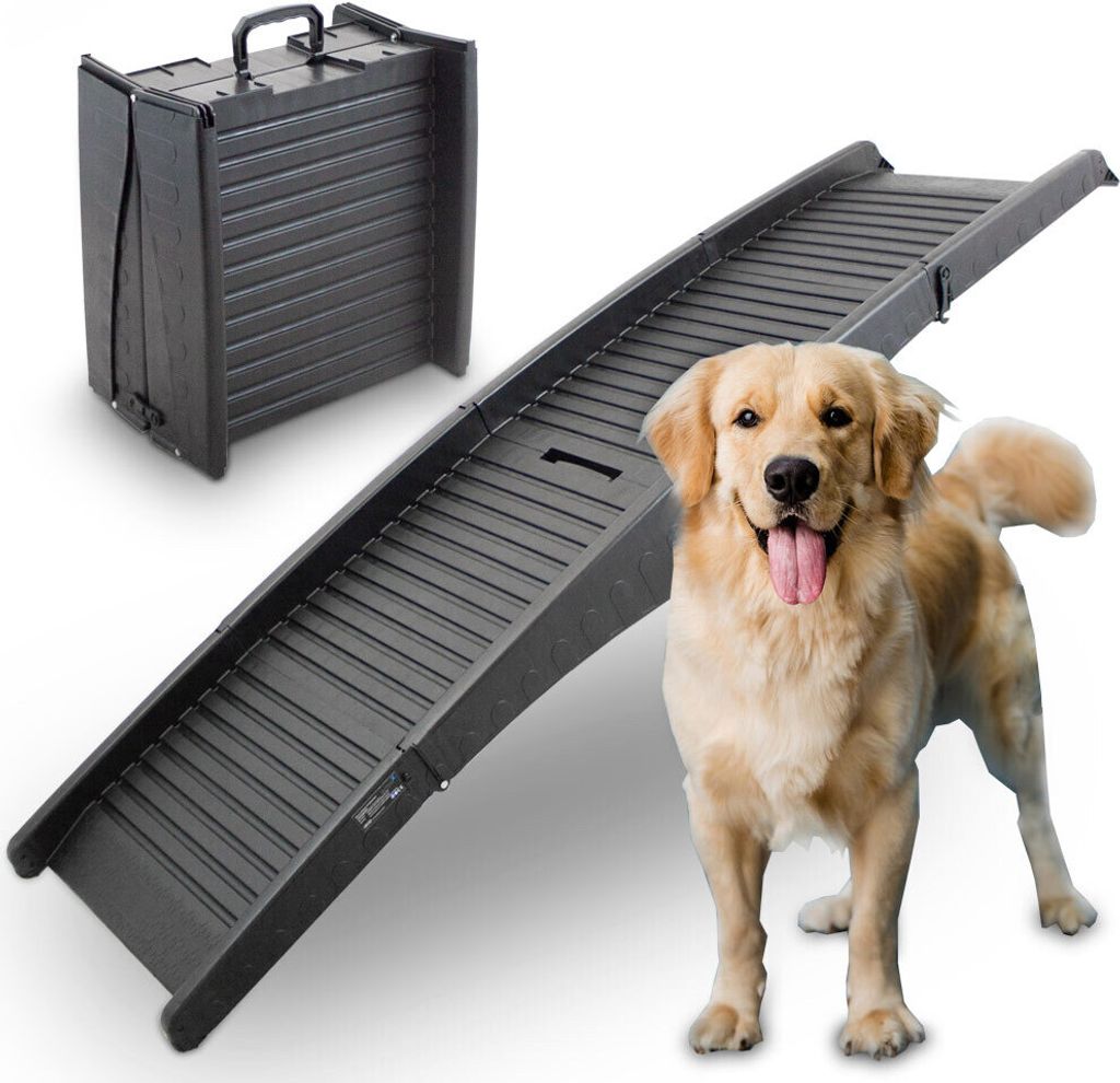 BITUXX® Falzbare Hunderampe Hunde Einstiegshilfe Autorampe Produktbild