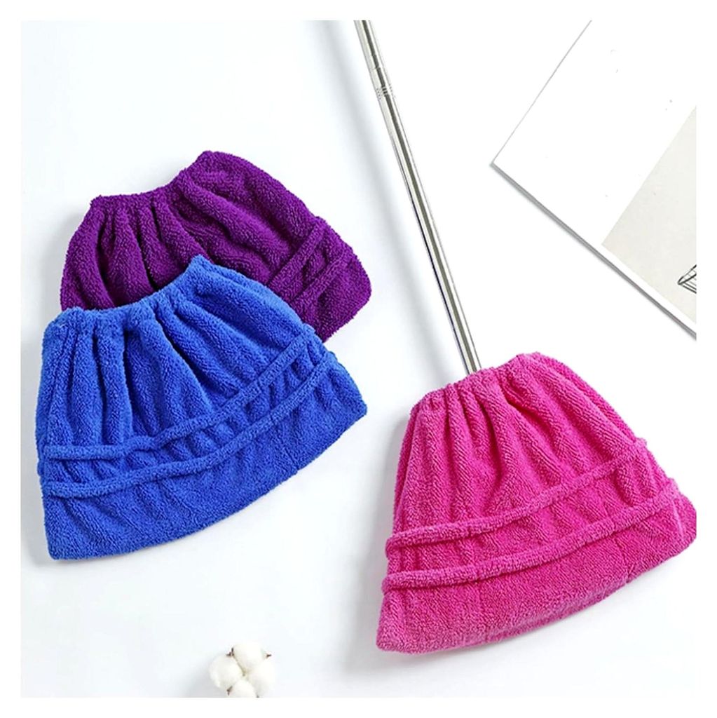 Mikrofaser-Wischbezug für Wischmopp zur Bodenreinigung | Ersatzbezug für Laminat-, Parkett- und Fliesenböden sowie Tierhaare