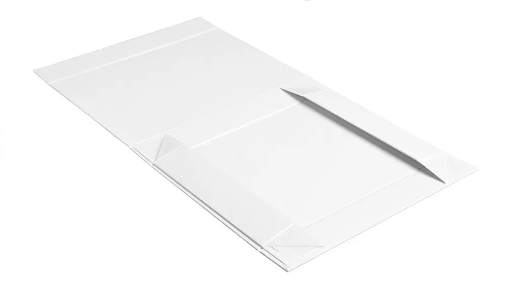 Scatola regalo con cerniera, scatola magnetica plastificata opaca BIANCA Formato 32x23x12cm 10 pz. - 3