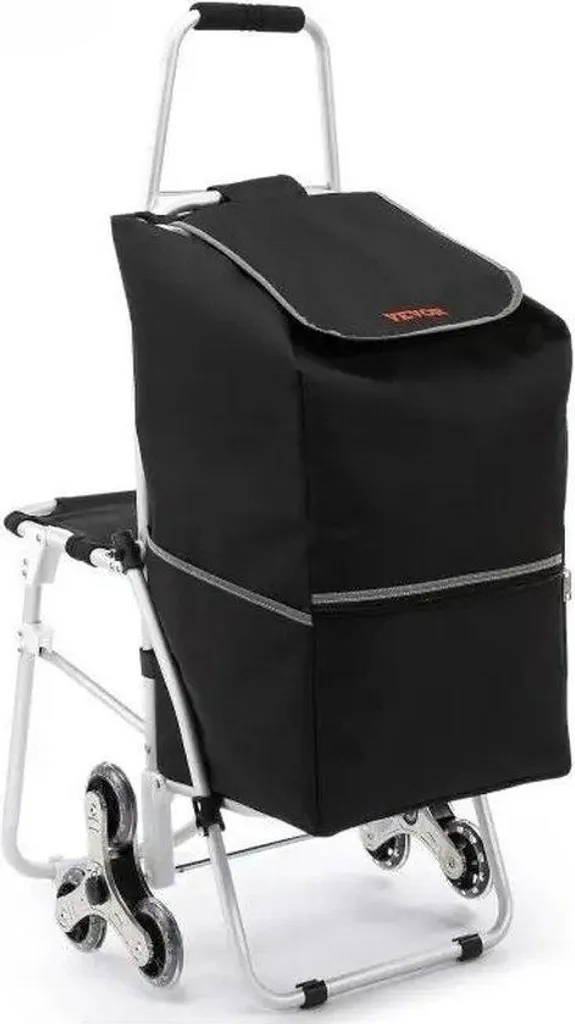 Chariot de supermarché à roulettes robuste charge max 150 kg acier