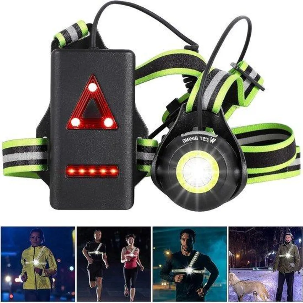 Lampe sport 500 lumens rechargeable USB étanche avec réflexion à 360°