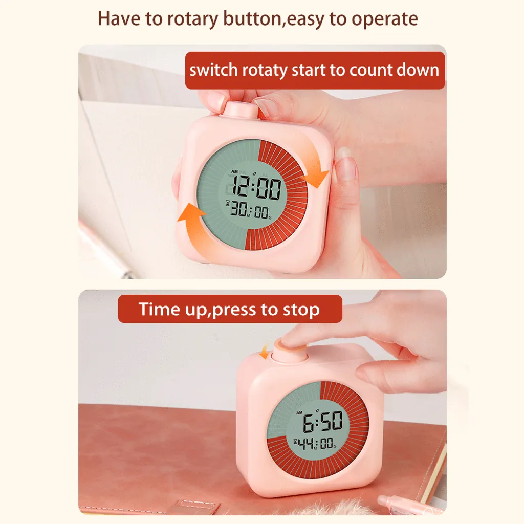 Timer Digitale Da Cucina Con Ampio Display E Allarme Forte – Multifunzione Con Supporto E Retro Magnetico, Per Cottura, Palestra, Studio - 4