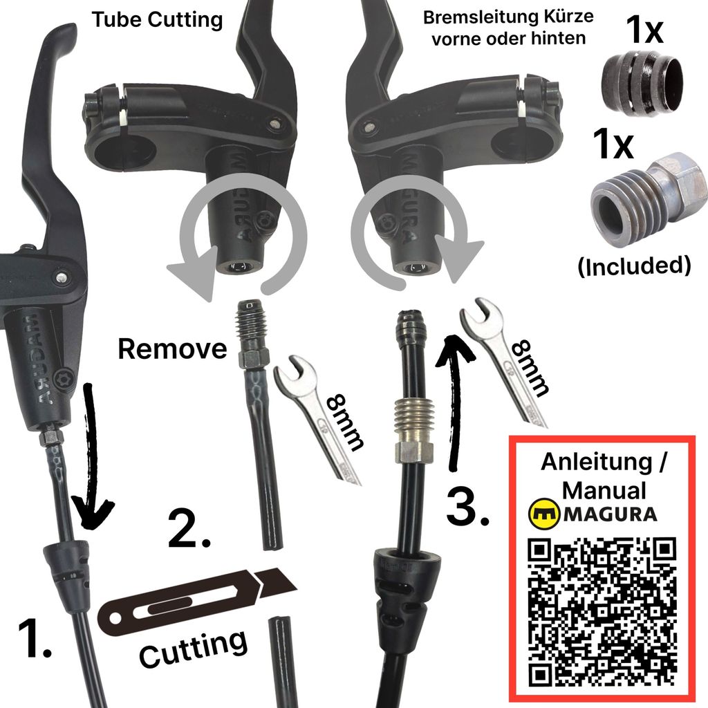 Magura HS11 Hydraulische Fahrrad Felgenbremse Komplett Set Produktbild 5
