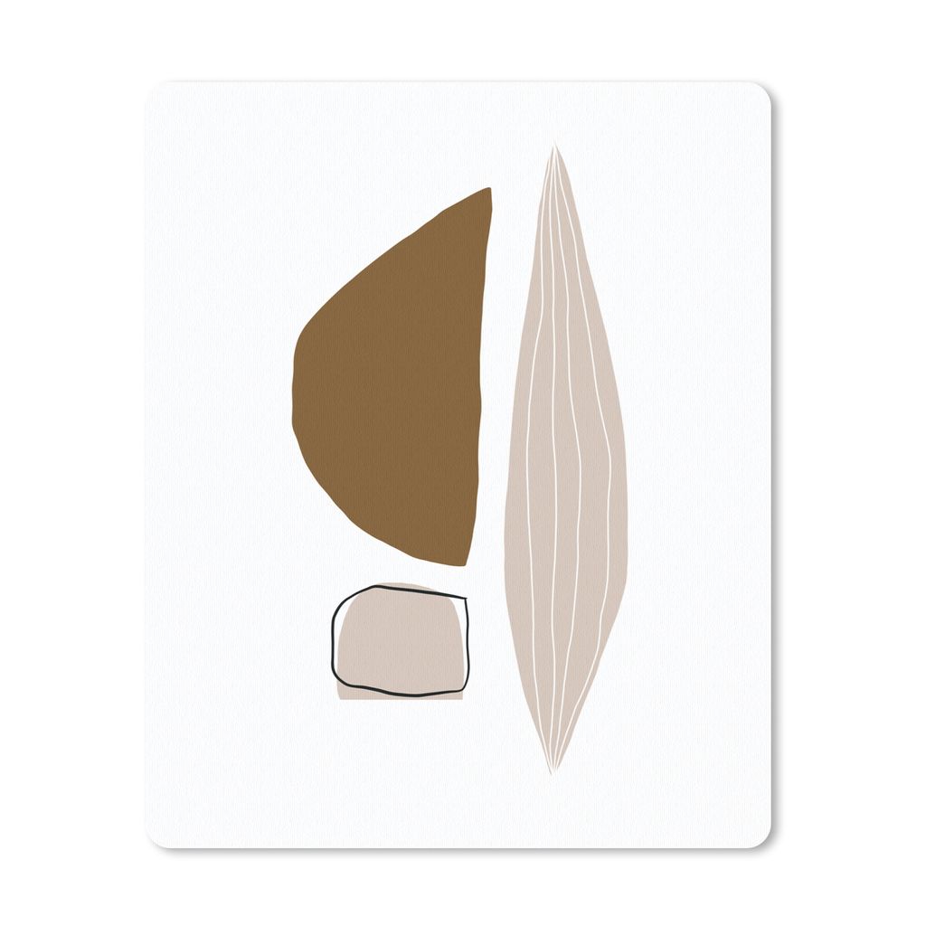 MuchoWow Mauspad Mousepad Abstrakt - Formen - Linienkunst 30x40 cm - Mousepads - Maus Mat - Pad - Mausunterlage - Mausmatten
