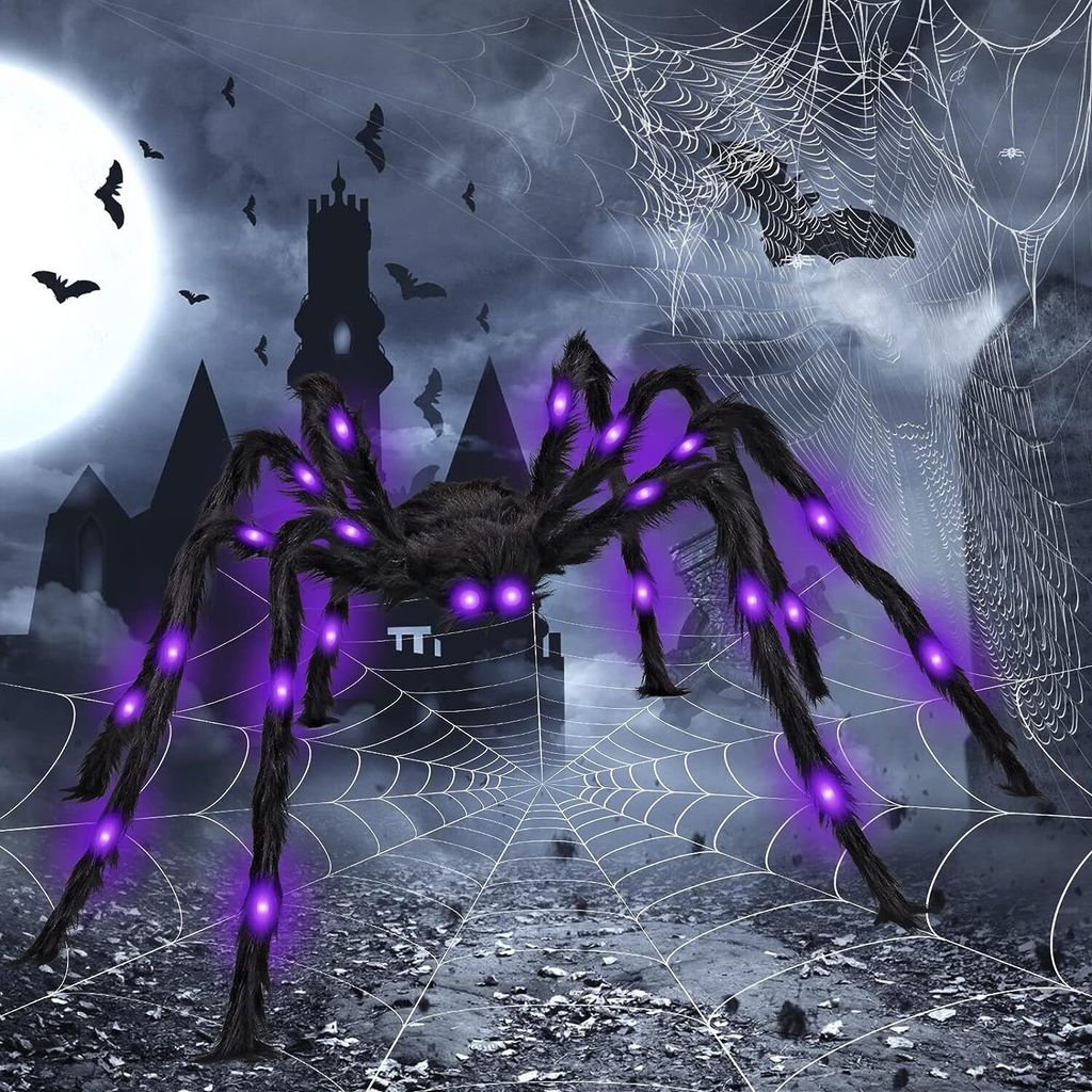 5ft Halloween Spinne Dekorationen, gefälschte riesige Produktbild 
