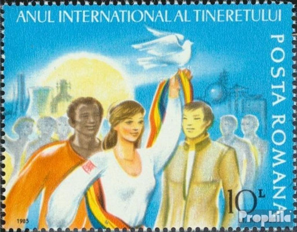 Briefmarken Rumänien 1985 Mi 4132 (kompl.Ausg.) postfrisch Jahr der Jugend