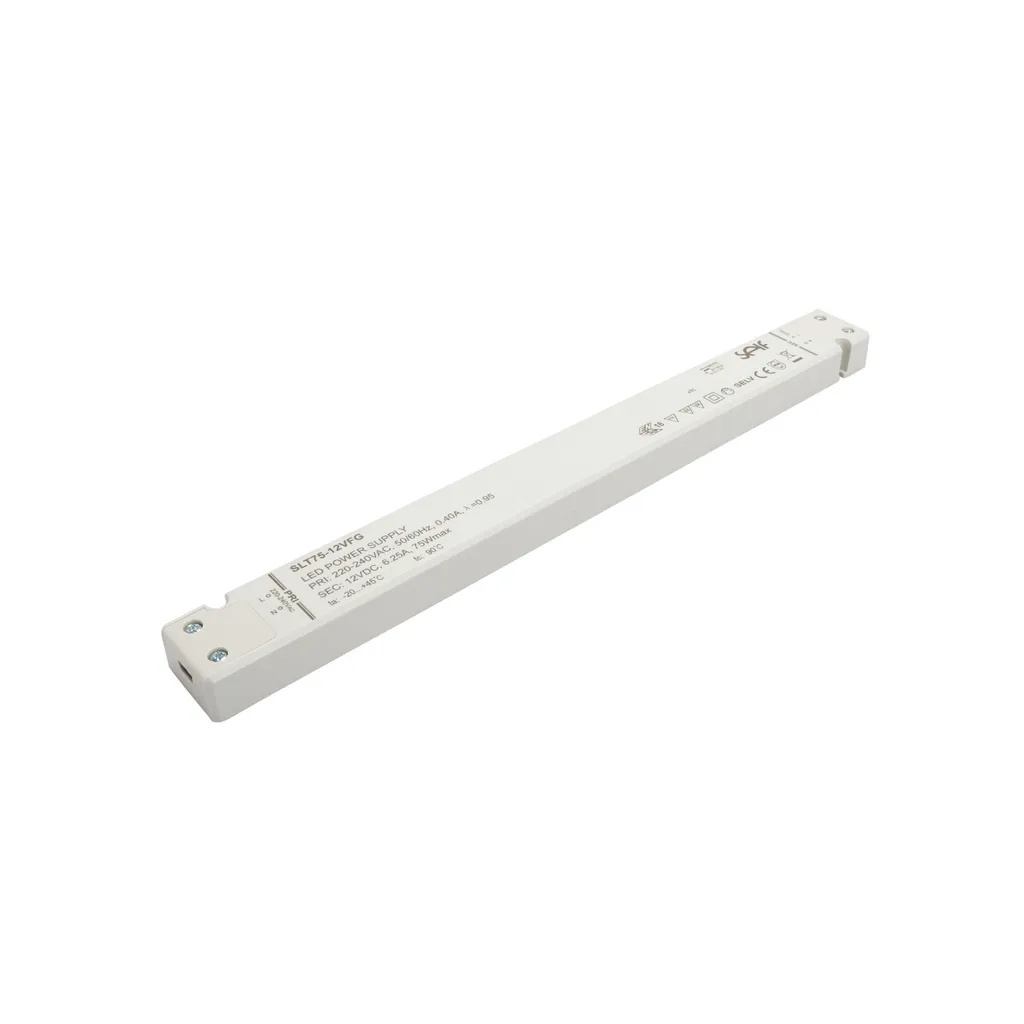 Alimentation LED 12V 75W IP20 SLT75-12VFG avec Protection Surcharge