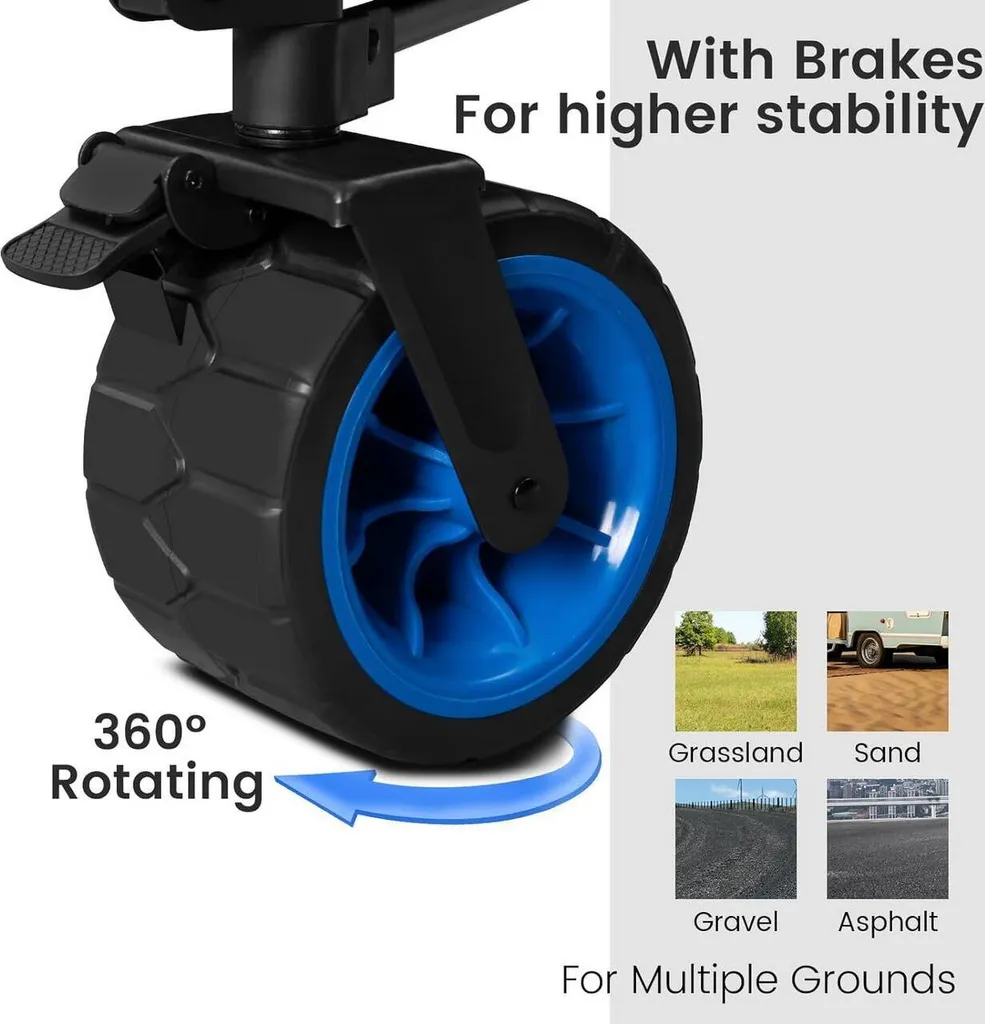 Chariot de transport grande capacité Rootz Ultimate - Pliable et solide