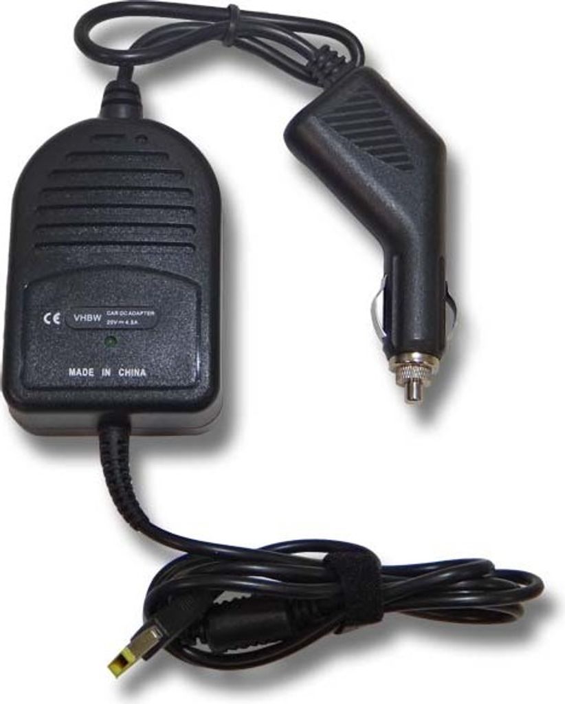 vhbw KFZ-Ladekabel kompatibel mit Lenovo IdeaPad B5400, Flex 14, Flex 15D, Flex 15, Flex 14D, Flex 10 Notebook - 12V Ladegerät Schwarz 4,5 A