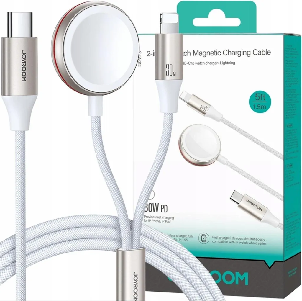 Joyroom S-IW012 30W Fast Charger 2-in-1 - Magnetico e Potente 1.5m