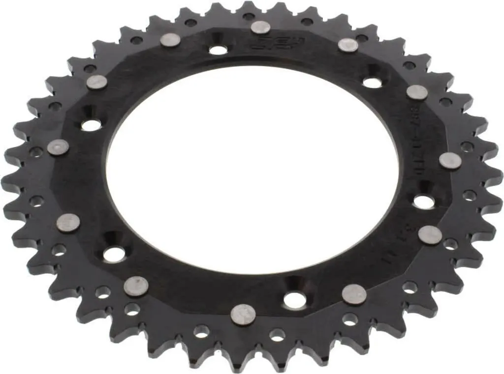 Couronne de Transmission Moto 41 Dents ZF Pas 520 Noire ZFD-897-41