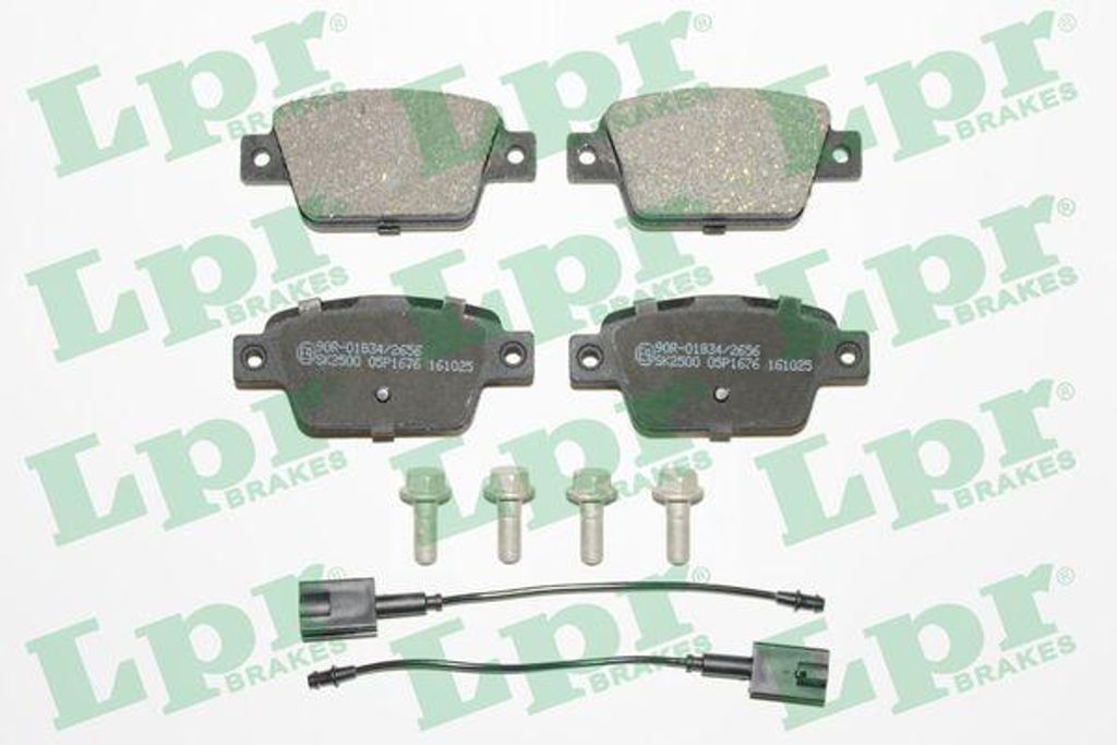 LPR 05P1676 Bremsbelagsatz, Scheibenbremse OE 77365809 kompatibel mit Delta, Stilo, Multipla, Bravo, Mito