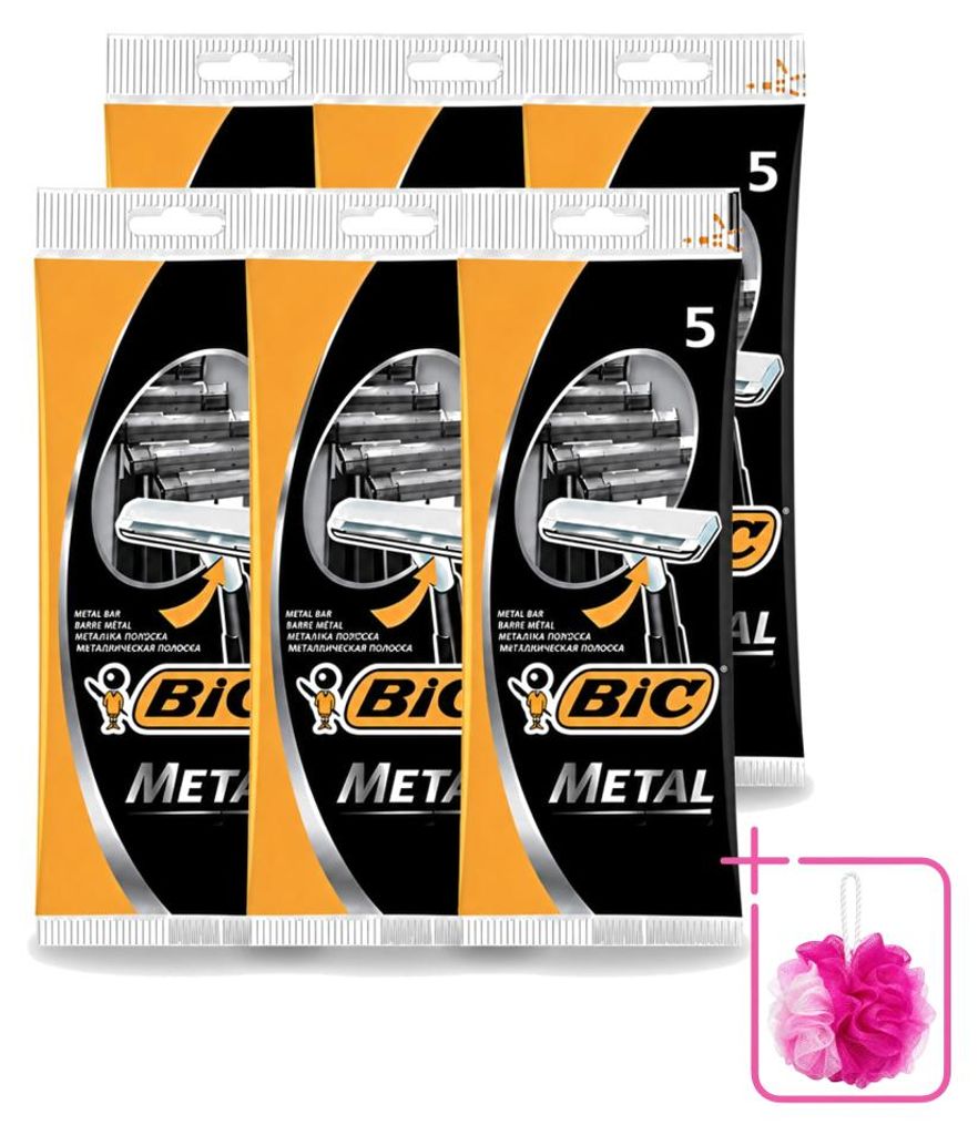 6 x Bic Men metalen wegwerpbrijscheermessen - Metaal - Productafbeelding 
