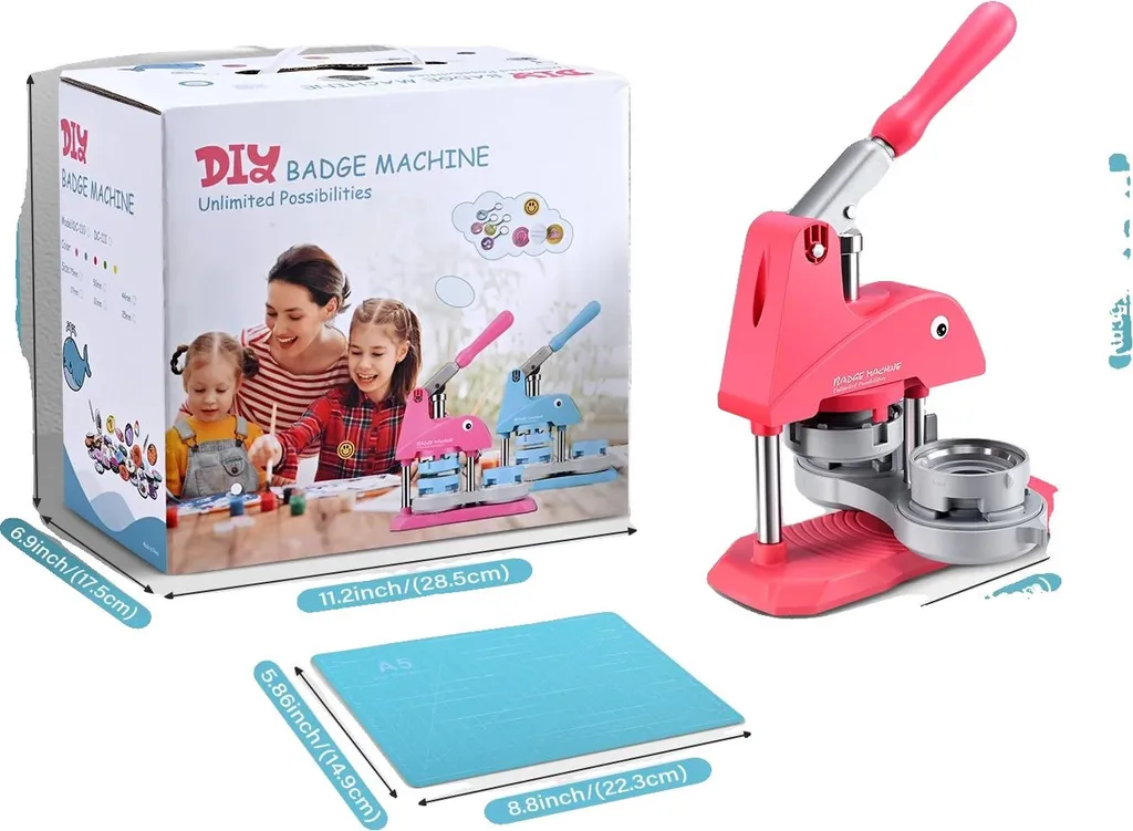 Machine à Badges sans Erreur Kit Complet pour Création Sans Effort