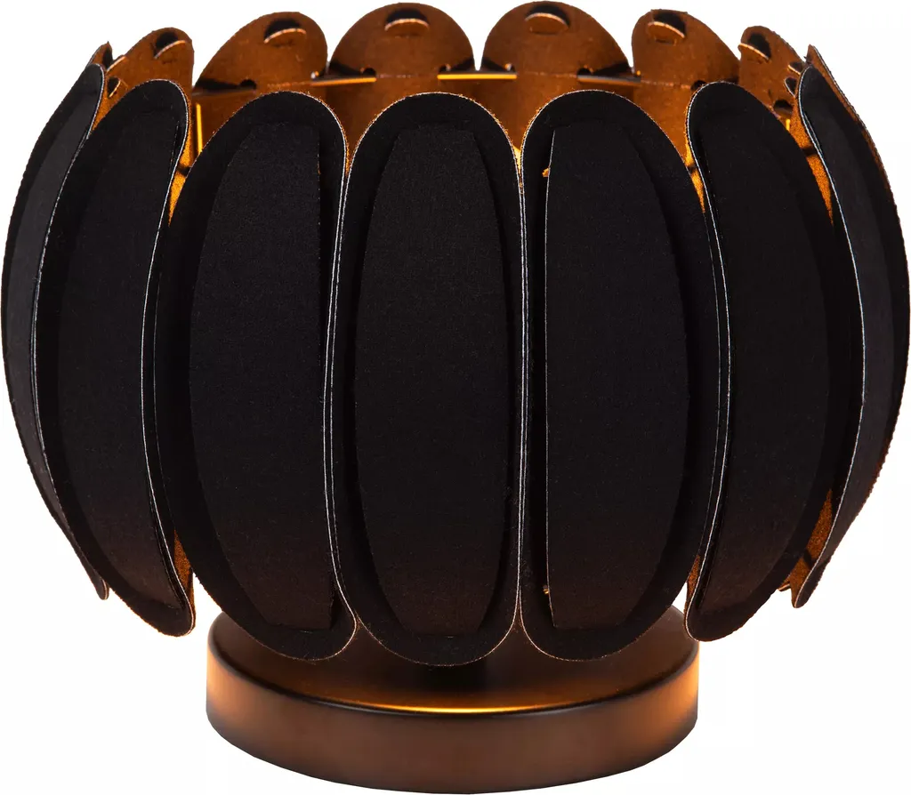 Lampe à poser moderne en métal noir Fleur E27 - Luminaire décoratif