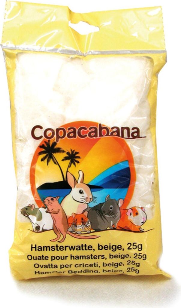 Petastic Hamsterwatte 25g - Nistmaterial für Nager, aus Baumwolle