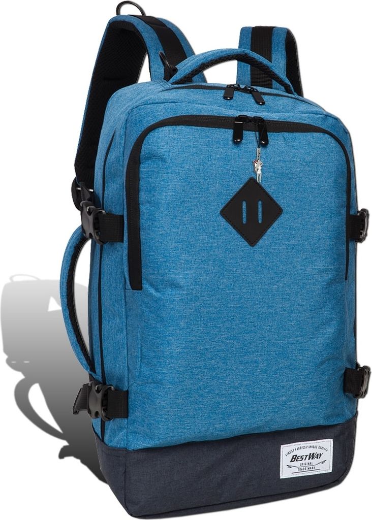 Bestway blauer Tagesrucksack Bordgepäck Businessrucksack uni Flugbegleiter D2ORI103B