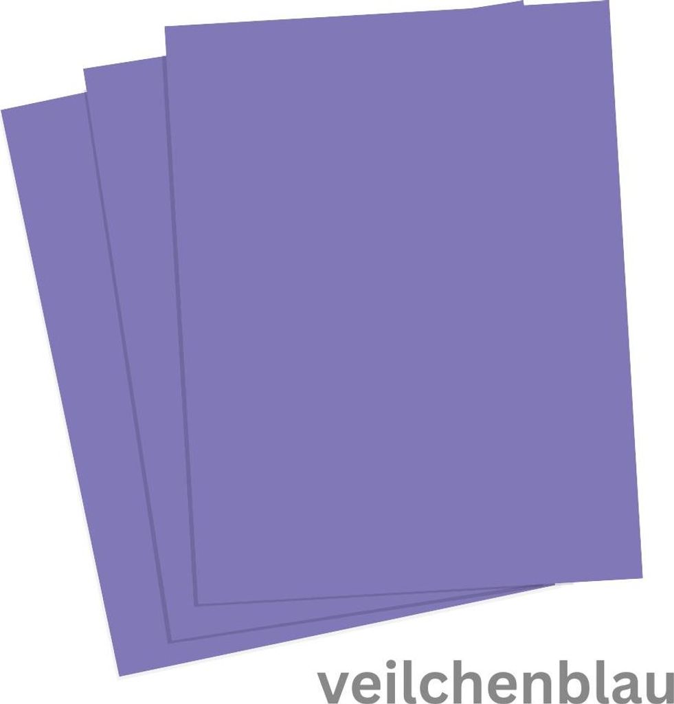folia Tonpapier (B)500 x (H)700 mm 130 g/qm veilchenblau 10 Blatt