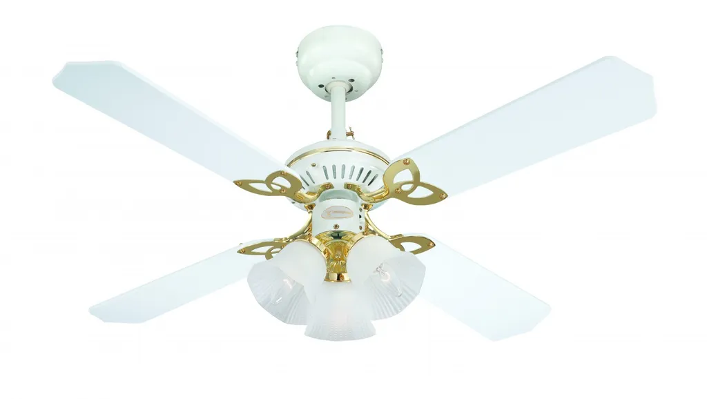 Ventilateur de plafond avec lampe Princess Trio 105 cm pour rafraîchir
