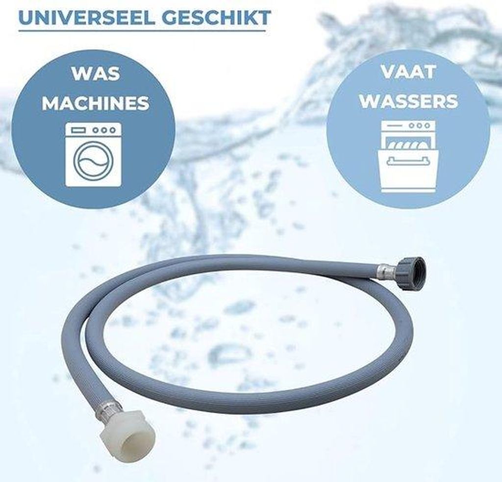 Sicherheits-Wasserhahn - Waschmaschine und Geschirrspüler / Praktische Verbindungen 2,5m