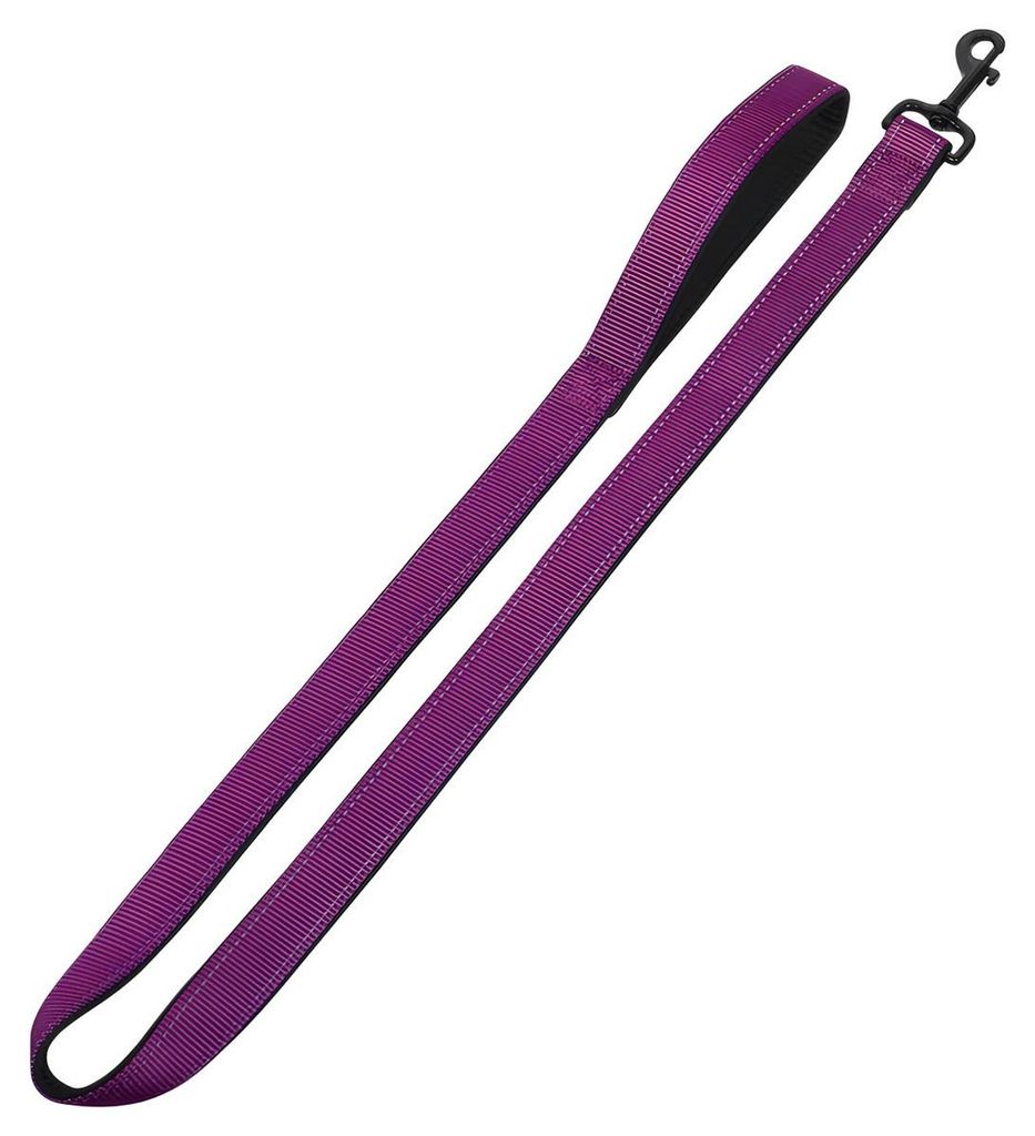 Nobby Leine Classic Reflect Soft lila/schwarz, Maße: 120 cm / 25 mm