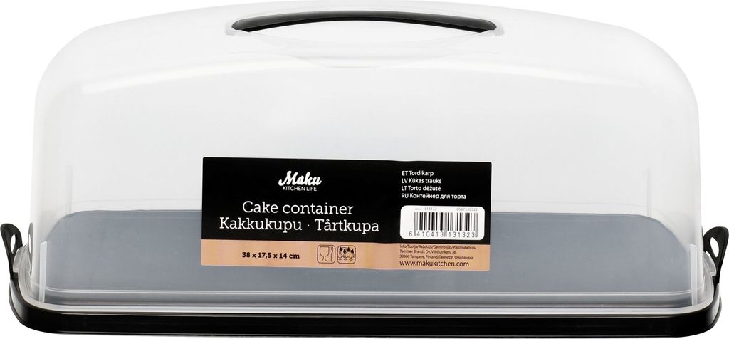 Rechteckiger Kuchenbehälter, 38 x 17,5 x 14 cm Produktbild 