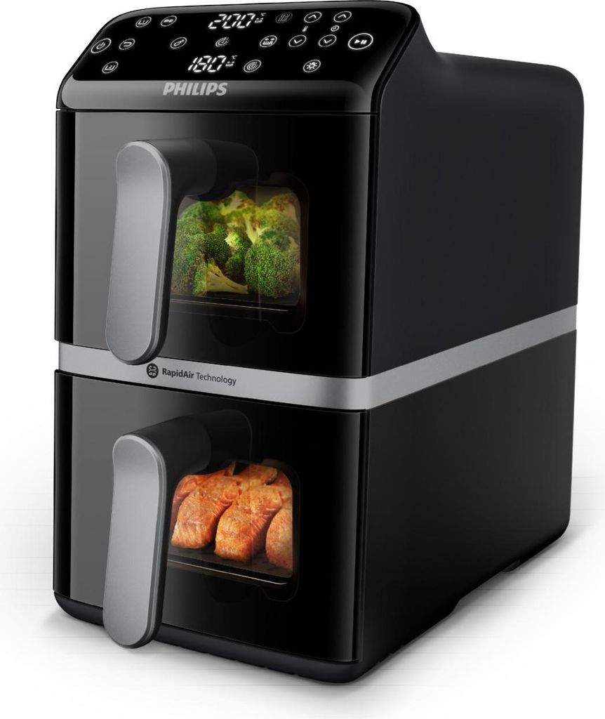 Philips 4000 series Airfryer mit zwei aufeinander Produktbild 