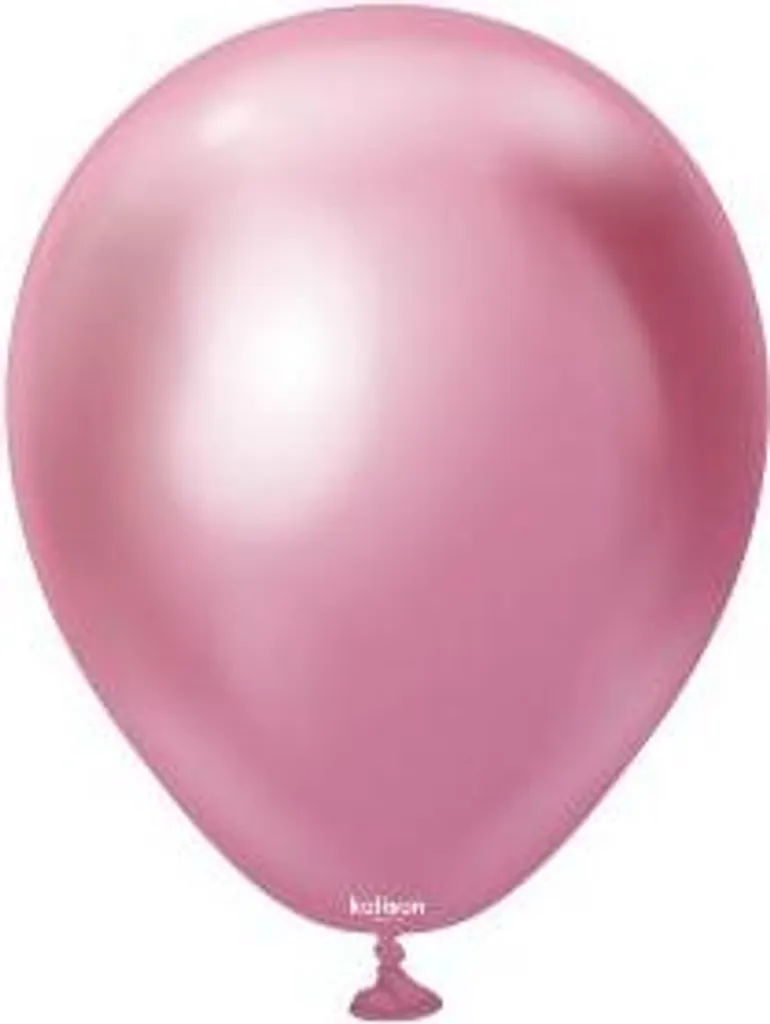 Ballons rose miroir 30 cm en latex épais - Éclat longue durée lot 50
