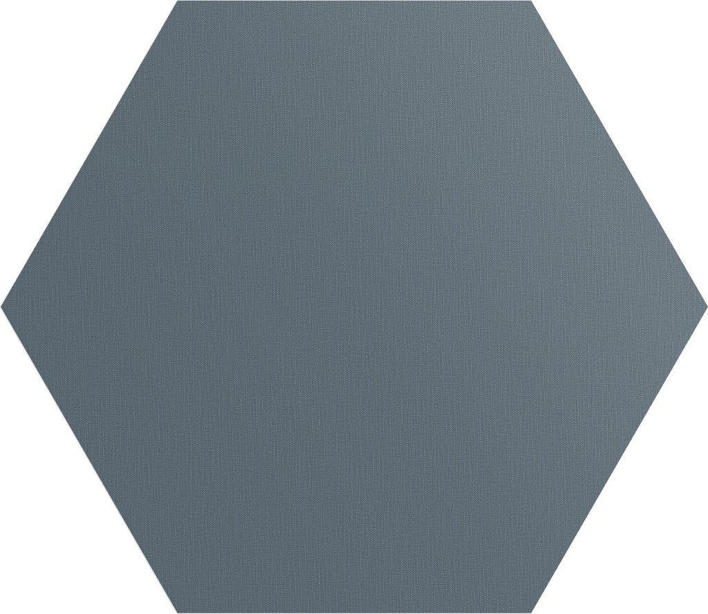 DEQORI Fototapete Sechseck 90x78 cm 'Unifarben - Dunkelgrau' Wand Tapete Leinwand Sticker