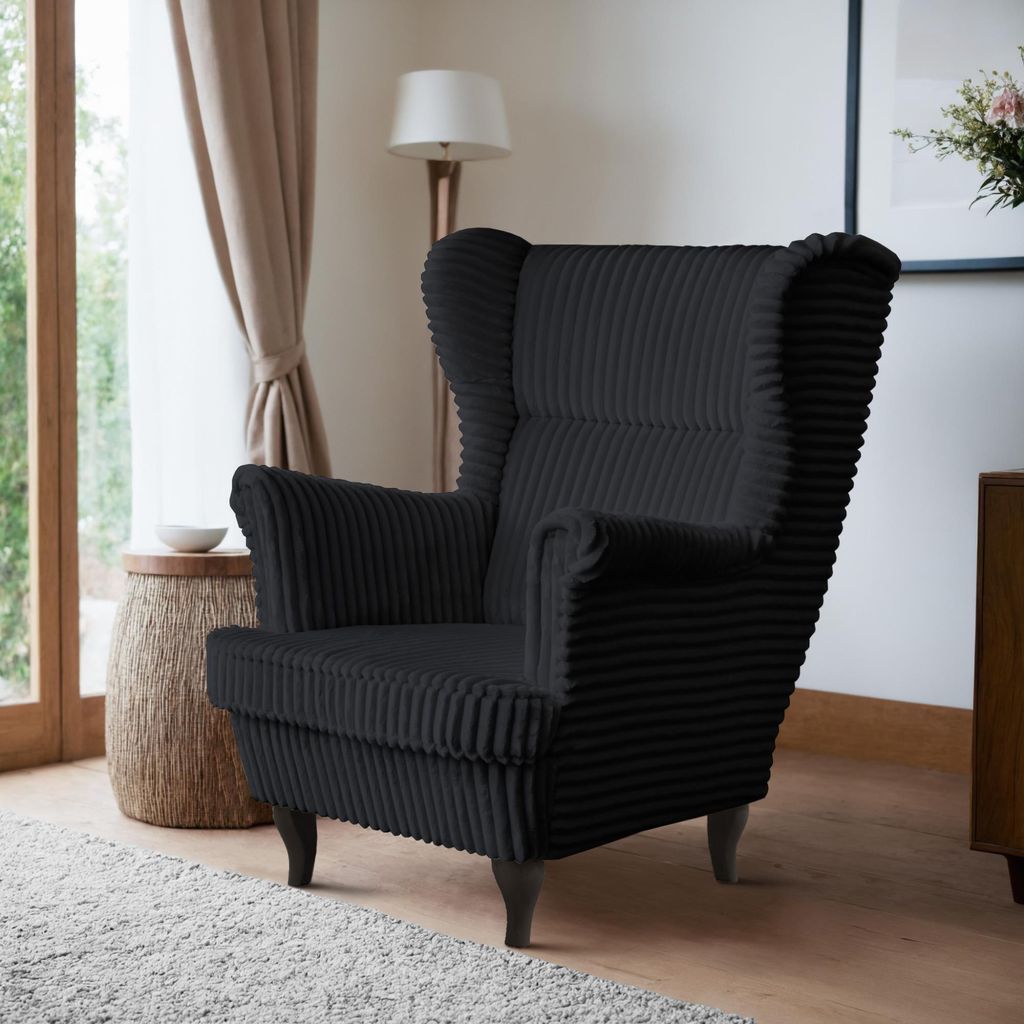 Sessel Moderner, bequemer, weicher, eleganter Sessel FELIX Farbe: Hellbeige(Tilia100)/ Beine:wenge