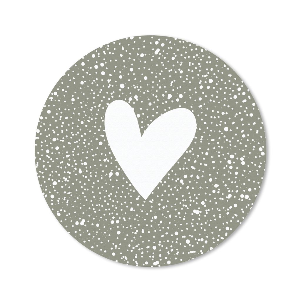 MuchoWow Mauspad Mousepad Herz - Design - Liebe 30x30 cm - Mousepads - Maus Mat - Pad - Mausunterlage - Tischunterlage - Schreibtischmatten