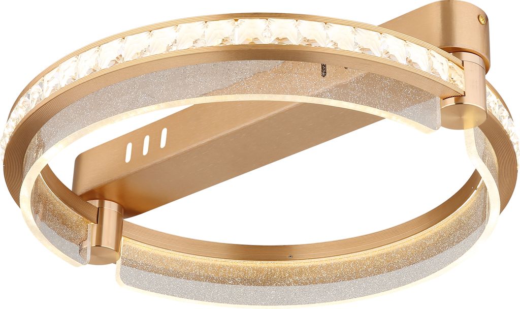 Globo Lighting Deckenleuchte Metall goldfarben, LED Produktbild 