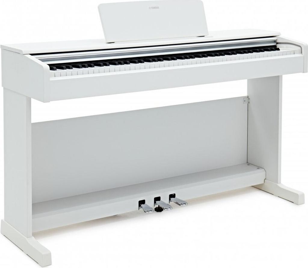 YAMAHA ARIUS YDP-105WH Digital Piano, White – Modernes und stilvolles Digitalpiano für Einsteiger und Hobbyspieler – Authentisches Klavierspiel