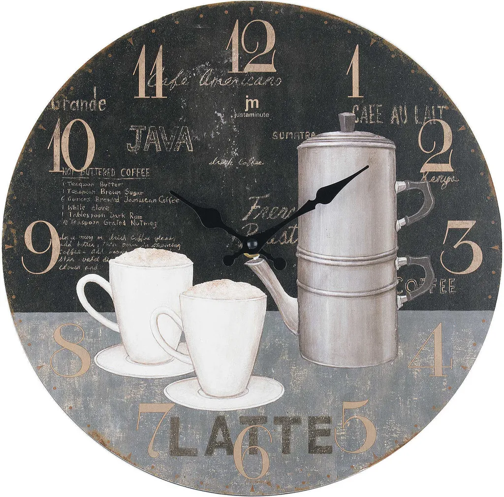 Horloge murale Lowell 21532 silencieuse pour supprimer le tic-tac