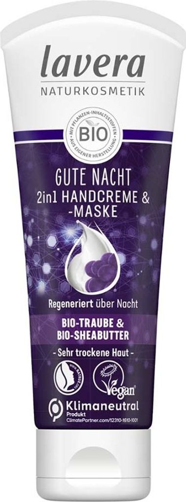 Lavera Gute Nacht 2in1 Handcreme & -Maske dt 75 ml