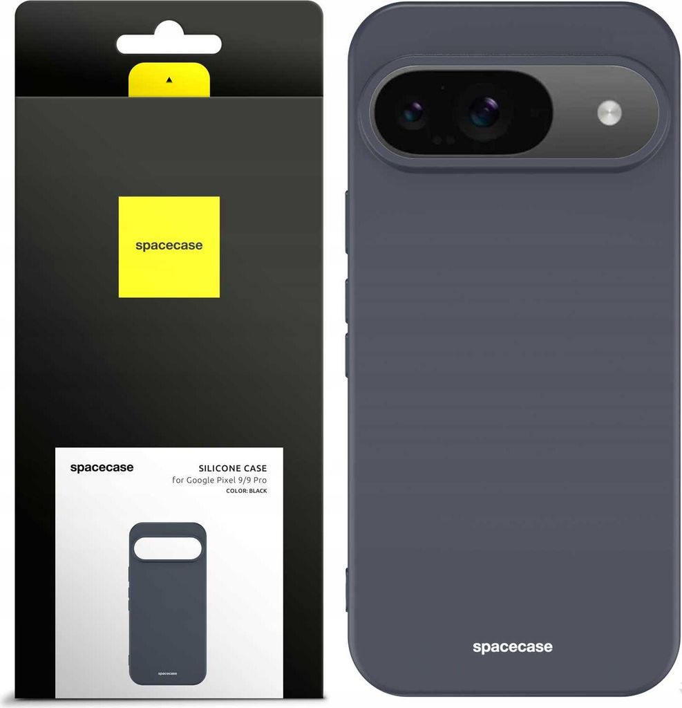 Spacecase Silikonhülle Google Pixel 9/9 Pro schwarz