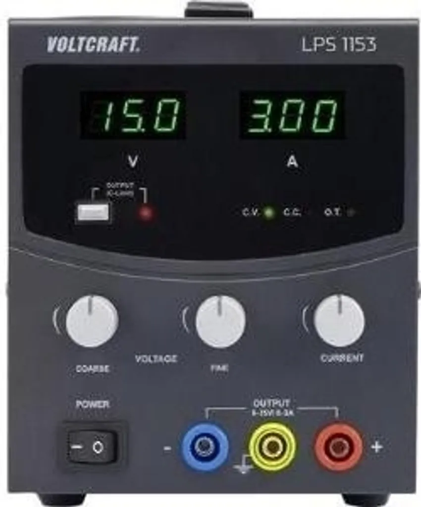 Alimentation stabilisée de laboratoire 15V 3A - VOLTCRAFT LPS1153